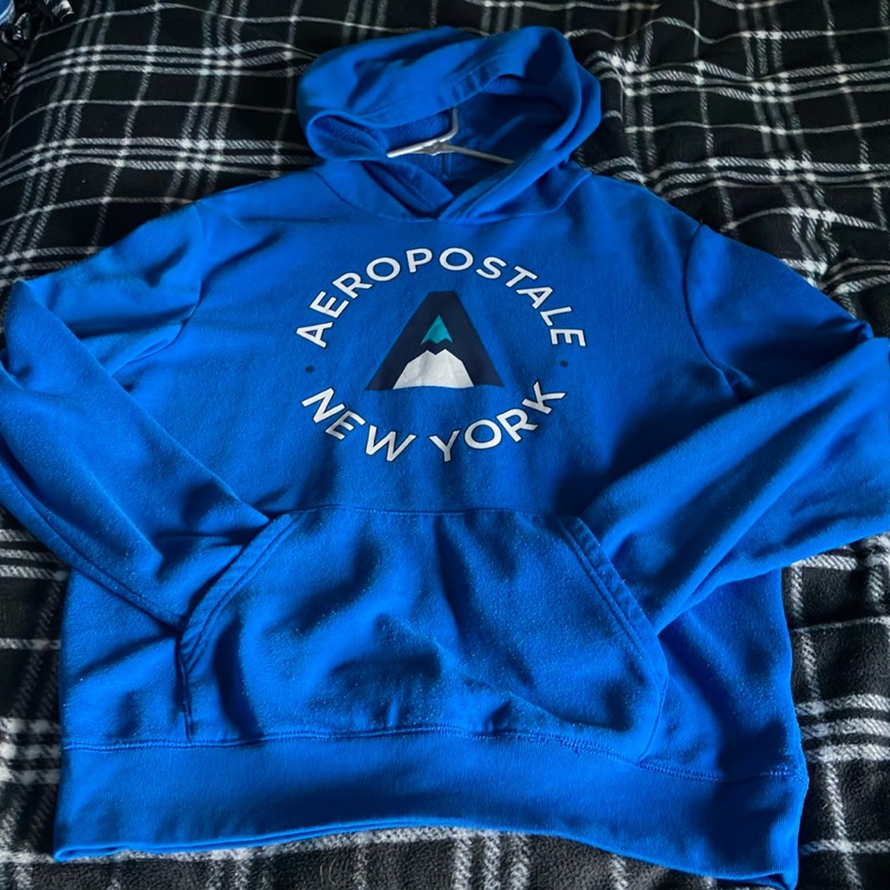 Aeropostale Blue Hoodie Sweatshirt
